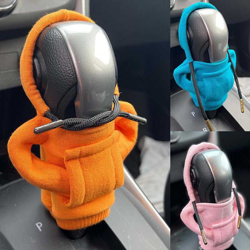 Gear Shift Hoodie Cover Shift Cover Gear Handle Decoration Fits Manual Automatic Universal Car Shift Lever Interior Decor