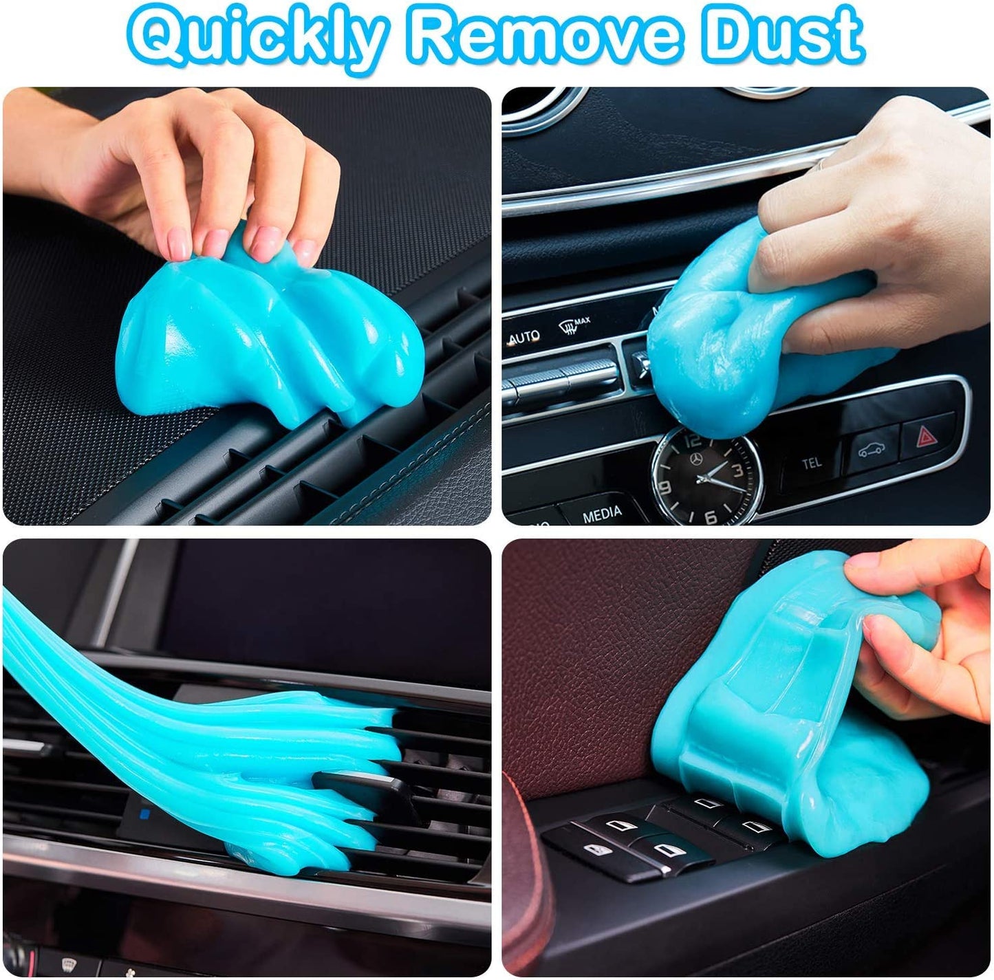 PULIDIKI Car Cleaning Gel Car Clean Putty, Universal Car Interior Cleaner Slime, Perfect Cleaning Kit Supplies, Auto Detailing Tools Car Accessories, Dust Remover Gifts for Men Women