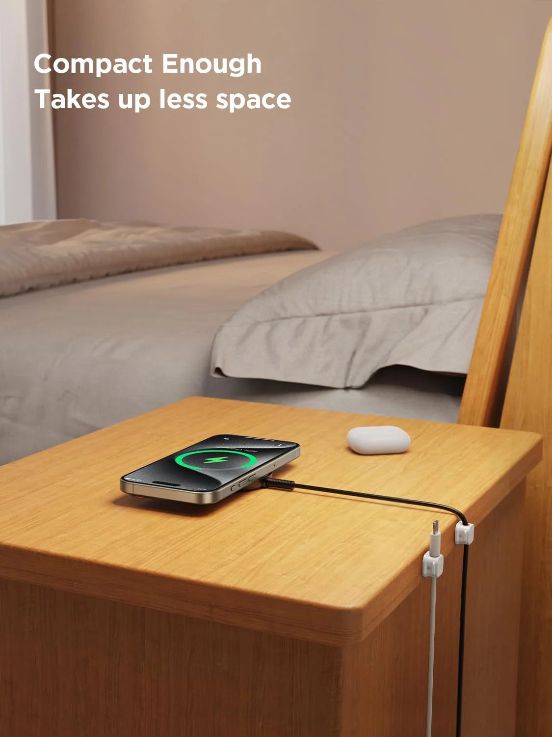 Mini Magnetic Cable Clips - Cord Organizer for Home, Office, Desk, Car, and More (Set of 6)