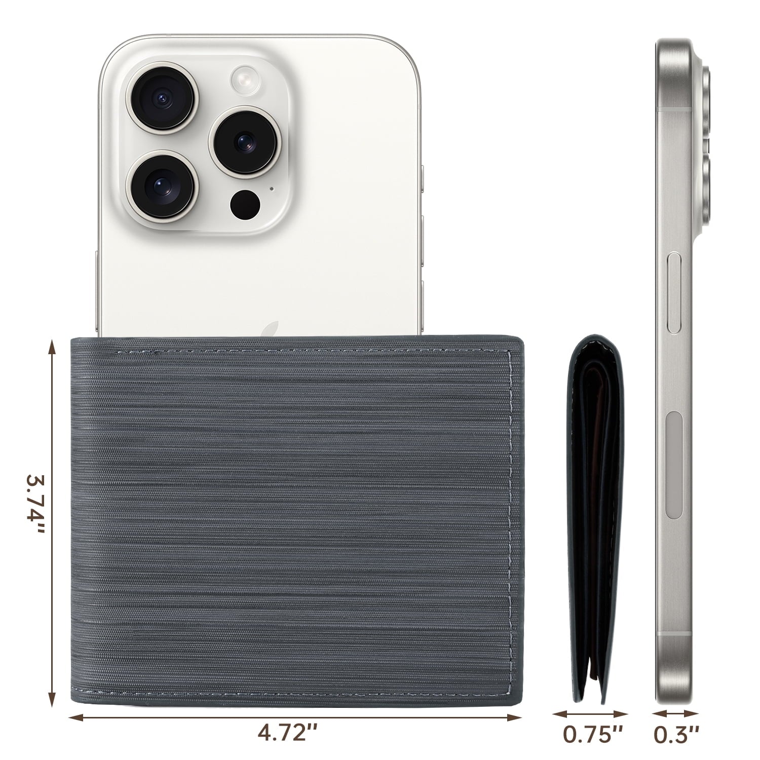 Cshidworld Men's RFID Bifold Wallet - Slim Minimalist Design with 7 Credit Card Slots and ID Window, Ideal Gift for Him