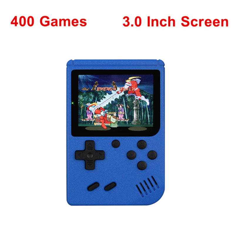 Retro Portable Mini Handheld Video Game Console 8-Bit 3.0 Inch Color LCD Kids Color Game Player Built-In 400 Games