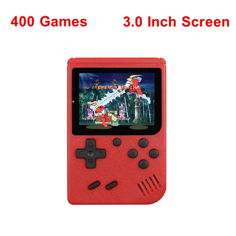 Retro Portable Mini Handheld Video Game Console 8-Bit 3.0 Inch Color LCD Kids Color Game Player Built-In 400 Games